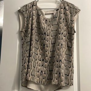 Express snake print top